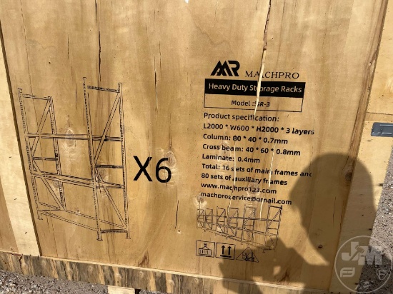 UNUSED MACHPRO MP-SR3 HEAVY DUTY STORAGE RACKS