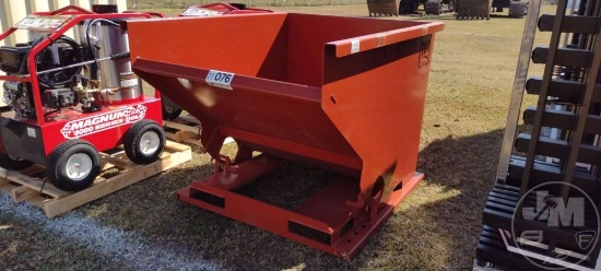 UNUSED STANDARD DUTY 2 CY CAPACITY DUMPING HOPPER