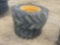 MICHELIN 908 QTY OF (2) TIRES @ 400/70R20 W/ RIMS