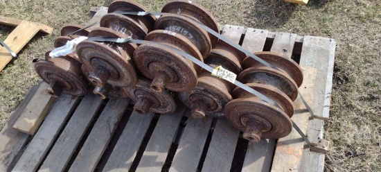 QTY OF (6) D6R ROLLERS