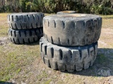 QTY OF (4) MINEXTRA 23.5R25 TIRES W/ RIMS