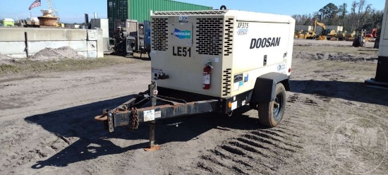 2012 DOOSAN XP375WJD-FX-T3 275 PORTABLE AIR COMPRESSOR SN: 439307UDWE69