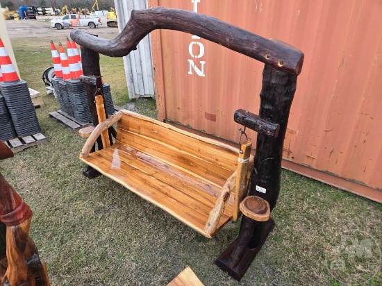 TEAK WOOD LOG SWING
