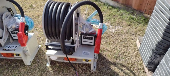 DIESEL PUMP WITH HOSE REEL AND METER