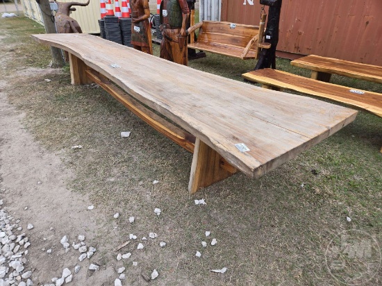 TEAK WOOD LOG TABLE