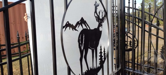 20' GATE WITH DEER