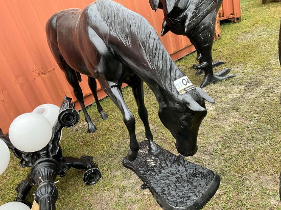 ALUMINUM HORSE GRAZING
