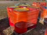 QTY OF (4) 55GAL DRUMS OF S4CX30, S6AXME 80W-140 & S6AXRME SAE 75W-90