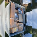 CRATE OF MISC INDUSTRIAL LIFT PARTS
