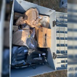 CRATE OF MISCELLANEOUS INDUSTRIAL LIFT PARTS