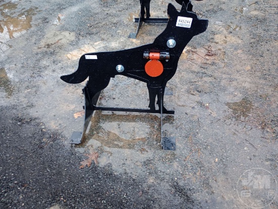 3/8" AR500 STEEL COYOTE SHOOTING TARGET W/ HEART FLAPPER