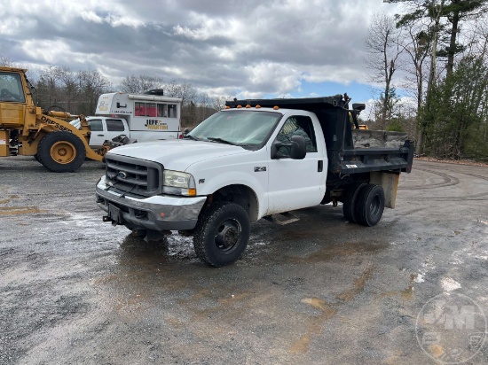 2003 FORD F-350 SINGLE AXLE DUMP TRUCK VIN: 1FDWF37S23EC20972