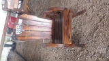 WAGON WHEEL WOODEN ROCKING CHAIR