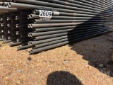 QTY OF (20) 20’...... CONTINUOUS STEEL FENCE, W/ END CONNECTIONS