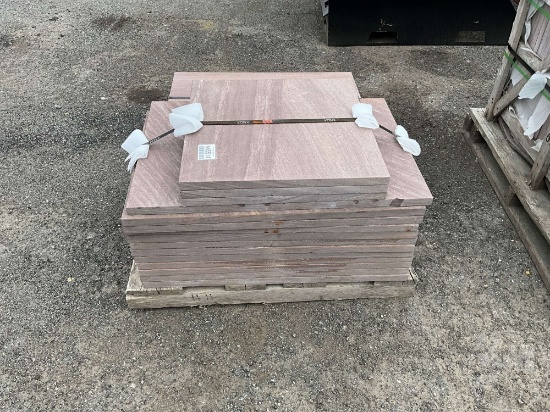 PALLET OF BROWN STONE PAVERS 24”......X24”......