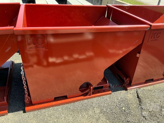 UNUSED 2.0 CY SELF DUMPING HOPPER W/ FORK POCKETS