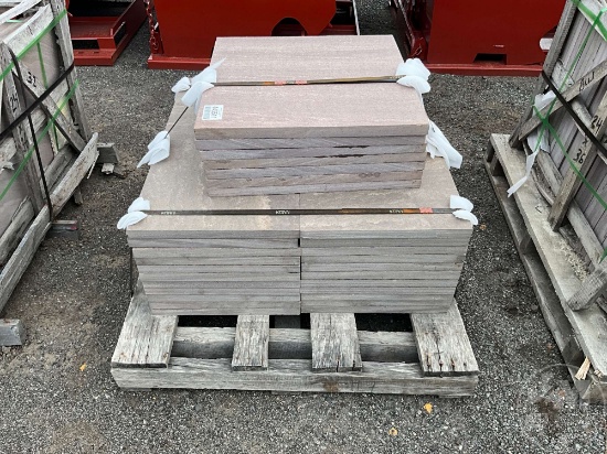 PALLET OF BROWN STONE PAVERS 24”......X24”......