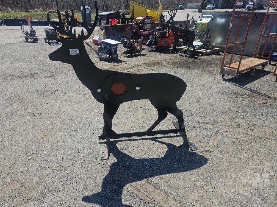3/8 AR500 STEEL DEER SHOOTING TARGET W/ HEART FLAPPER
