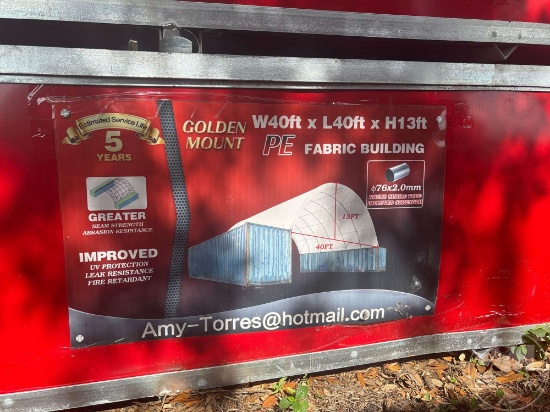 UNUSED 2025 PE DOME CONTAINER SHELTER