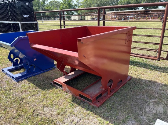 UNUSED STANDARD DUTY 2 CY CAPACITY DUMPING HOPPER