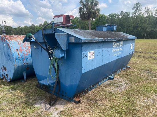 FUEL TANK W ELECTRIC PUMP AND METER  TANK
