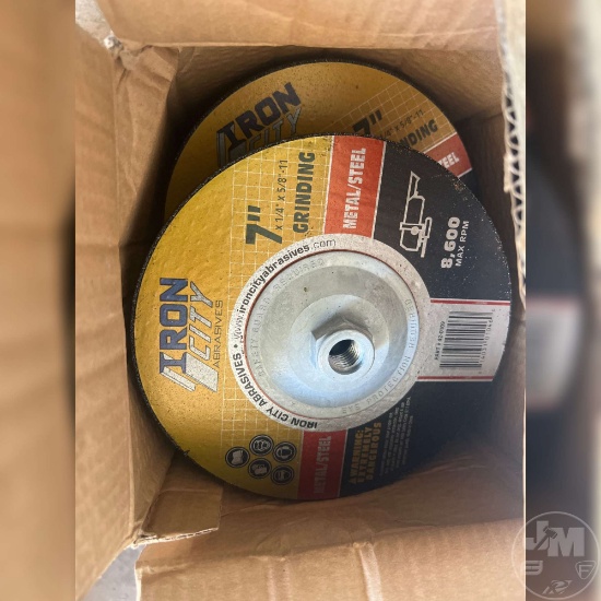 7" IRON CITY METAL GRIND ROCK W/ HUB ( 10