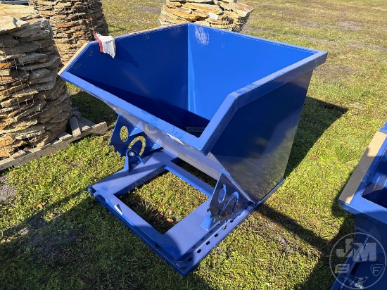 UNUSED 1 CY CAPACITY DUMPING HOPPER