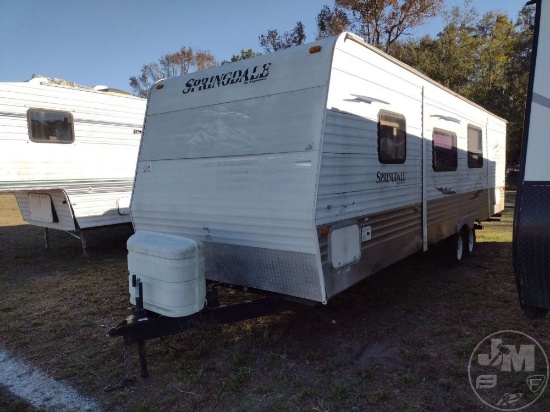 2009 KEYSTONE SPRINGDALE BUMPER PULL CAMPER VIN: 4YDT2962793101646