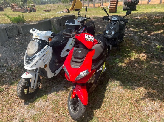QTY OF (4) VARIOUS GAS MOPEDS