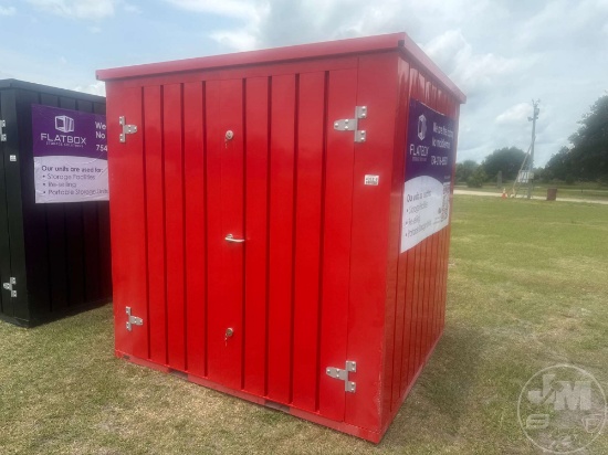 UNUSED FLATBOX 6’......X7’...... METAL SHED STORAGE UNIT  SN: P25001-Y-01