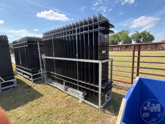 UNUSED 2025 SKLP QTY (20) IRON FENCING 10' X 7'