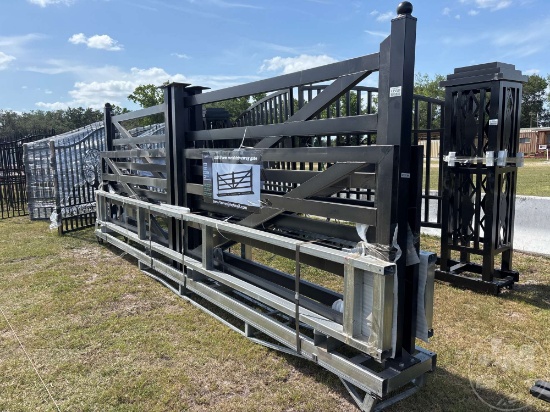 UNUSED 2025 SKLP 20' FARM METAL DRIVEWAY GATE