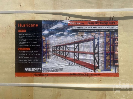 UNUSED 2025 HURRICANE  QH39 HEAVY DUTY STORAGE RACKS