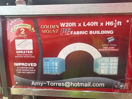 UNUSED 2025 PE DOME CONTAINER SHELTER  SN: 24HBJEFF02A(14)