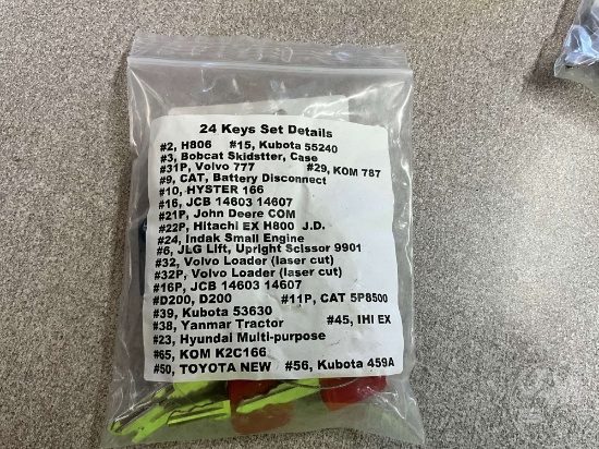 EQUIPMENT KEYS SET