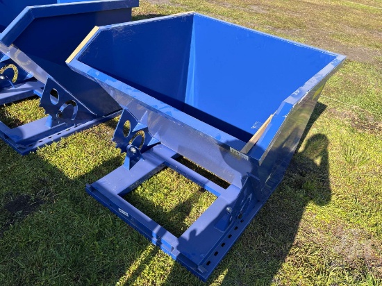 UNUSED 1 CY CAPACITY DUMPING HOPPER