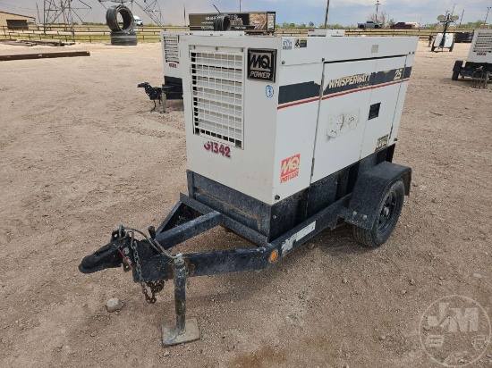 2013 MULTIQUIP DCA-25USI2 25 KW PORTABLE GENERATOR 8104691
