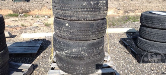 LOT 4 TIRES 275/65R18 WITH 8 BOLT RIMS & 4