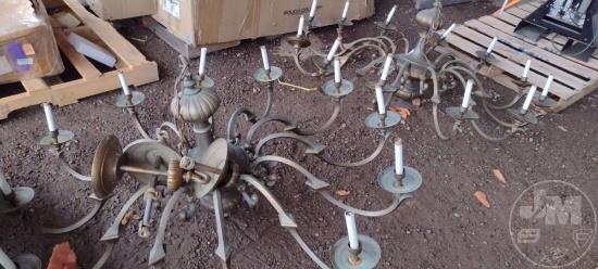 QTY (5) CHANDELIER LIGHT FIXTURES*** 10% BUYERS PREMIUM MDOT***