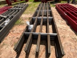 QTY OF (20) 20’...... CONTINUOUS STEEL FENCE, W/ END CONNECTORS