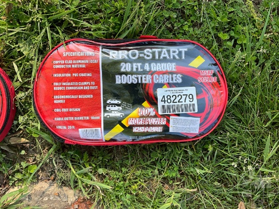 UNUSED, PRO-START BOOSTER CAVLES, 20', 4 GA