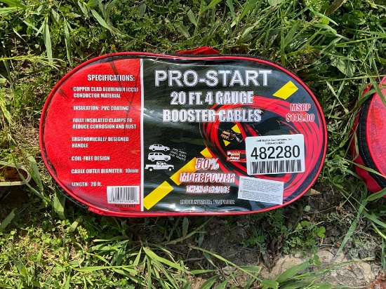UNUSED, PRO-START BOOSTER CAVLES, 20', 4 GA