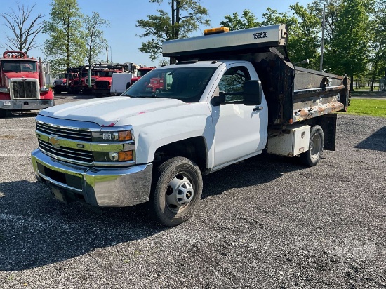 2016 CHEVROLET SILVERADO 3500 SINGLE AXLE DUMP TRUCK VIN: 1GB3CYCG0GZ339072