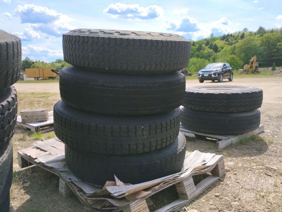 QTY OF (4) MISC TIRES W/ WHEELS