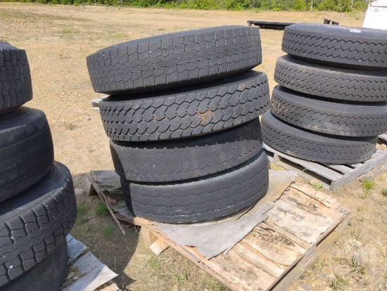 QTY OF (4) MISC TIRES W/ WHEELS
