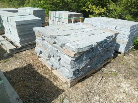 PALLET OF BLUE STONE PAVERS