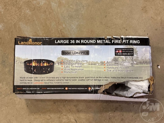 UNUSED LANDHONOR LDH-FPR36 36 IN. ROUND METAL FIRE PIT RING