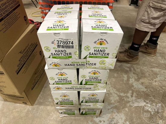 24 BOXES OF ALOE VERA HAND SANITIZER