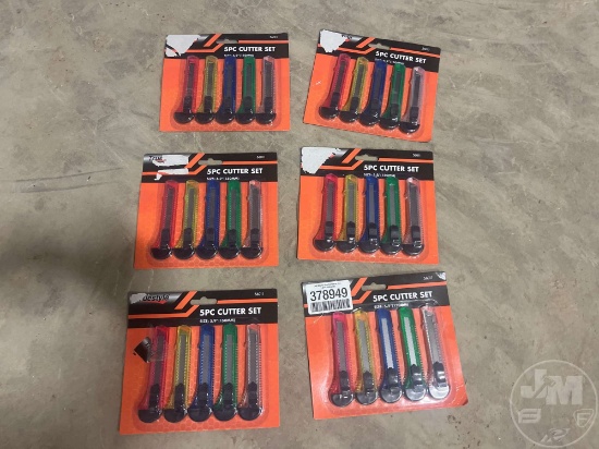 QTY OF 6 UNUSED 5 PACK OF RETRACTABLE KNIVES