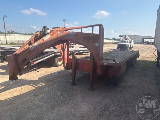 1988 ODOM 24 FT T/A GOOSENECK FLATBED TRAILER VIN: 012861966